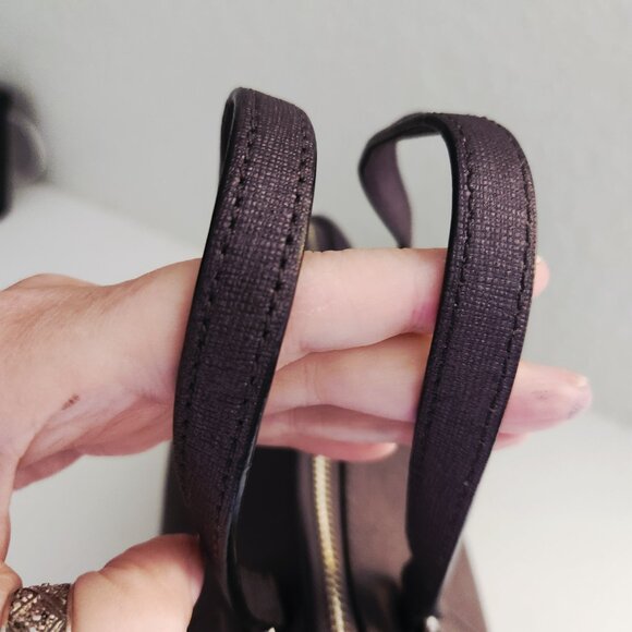 Euc Coach Metallic Gunmetal Crossbody Bag Shoulder Purse - Picture 7 of 10